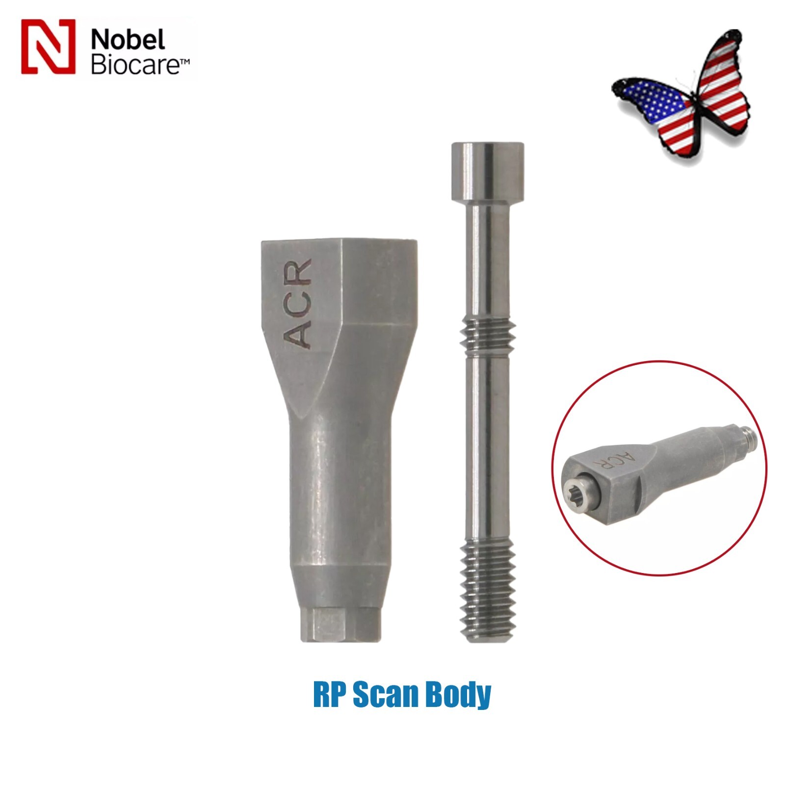 US Implant Fits Nobel Biocare Scan body/Analog NP/RP Digital compoentry CAD/CAM