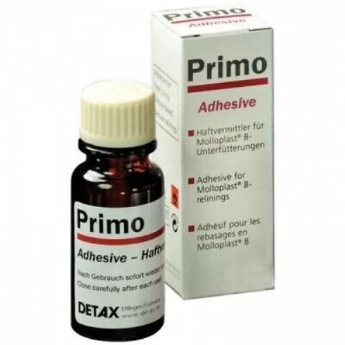 Primo Adhesive For Molloplast B Soft Reliner 15ml By DETAX