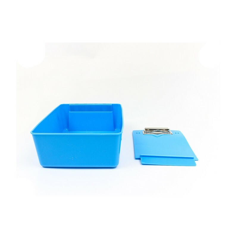Dental Stainless-Steel Lab Plastic Pan Working Case For Dentist Supply With Clip