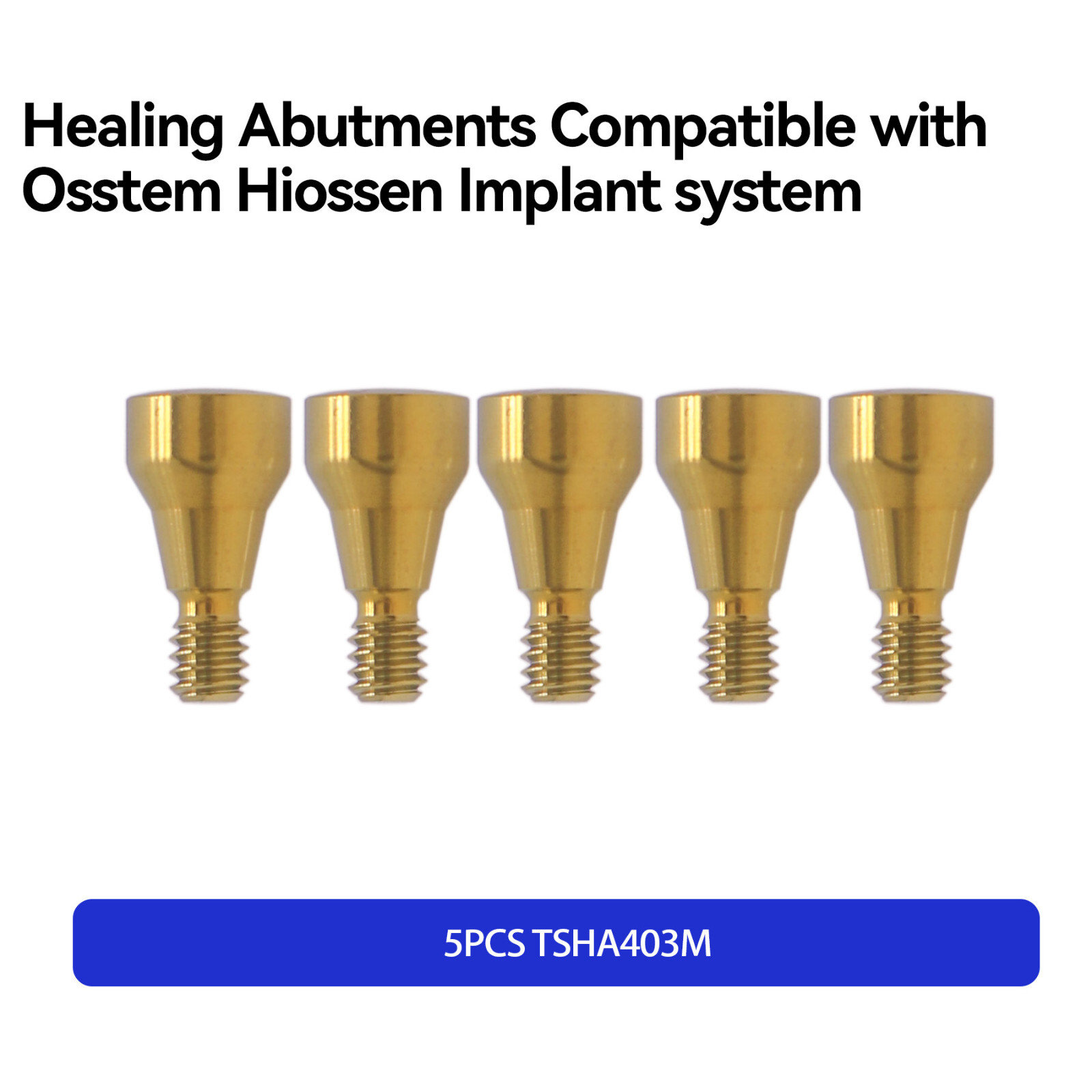 Dental Healing Abutment Cover Screw Mini Platform Fit Osstem Hiossen 4.0/4.5mm