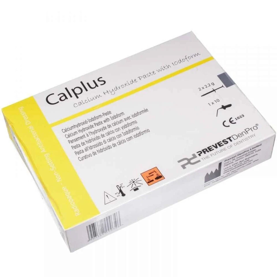 3 x Dental CALPLUS Calcium Hydroxide Paste With Iodoform 4 x 2gm Syringe F.S.