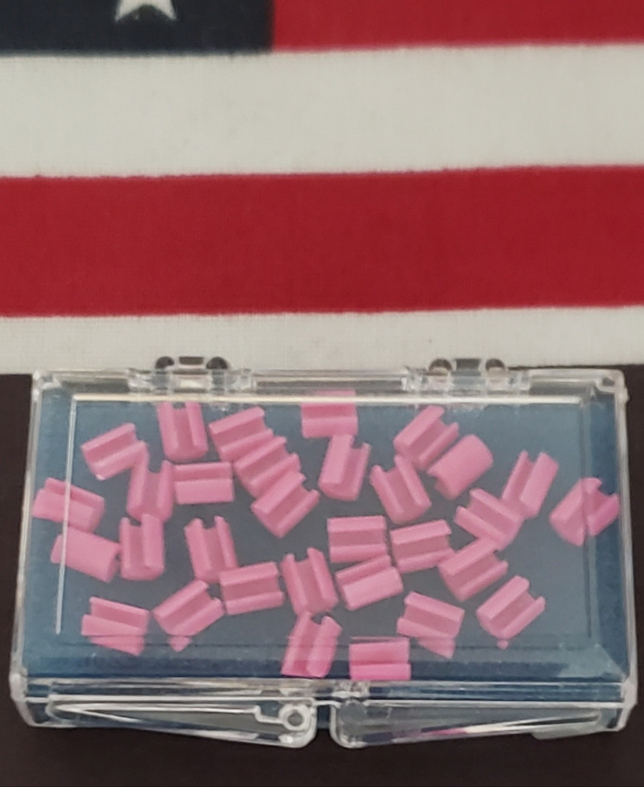30 Hefty Pink Female Clips, Fits Hader 4.5mm long, 2.1 mm dia. of bar