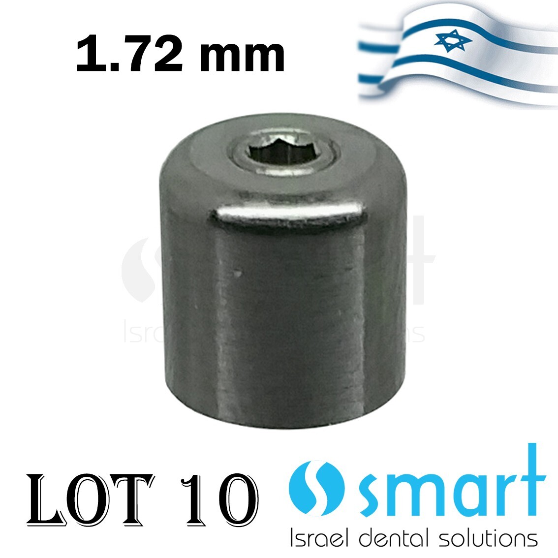 Lot x 10 Multi Unit titanium healing cap thread 1.72 mm