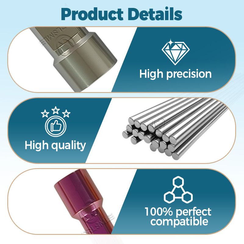3 pcs Dental titanium Lab analog replica fit to Nobel Biocare platform NP RP WP