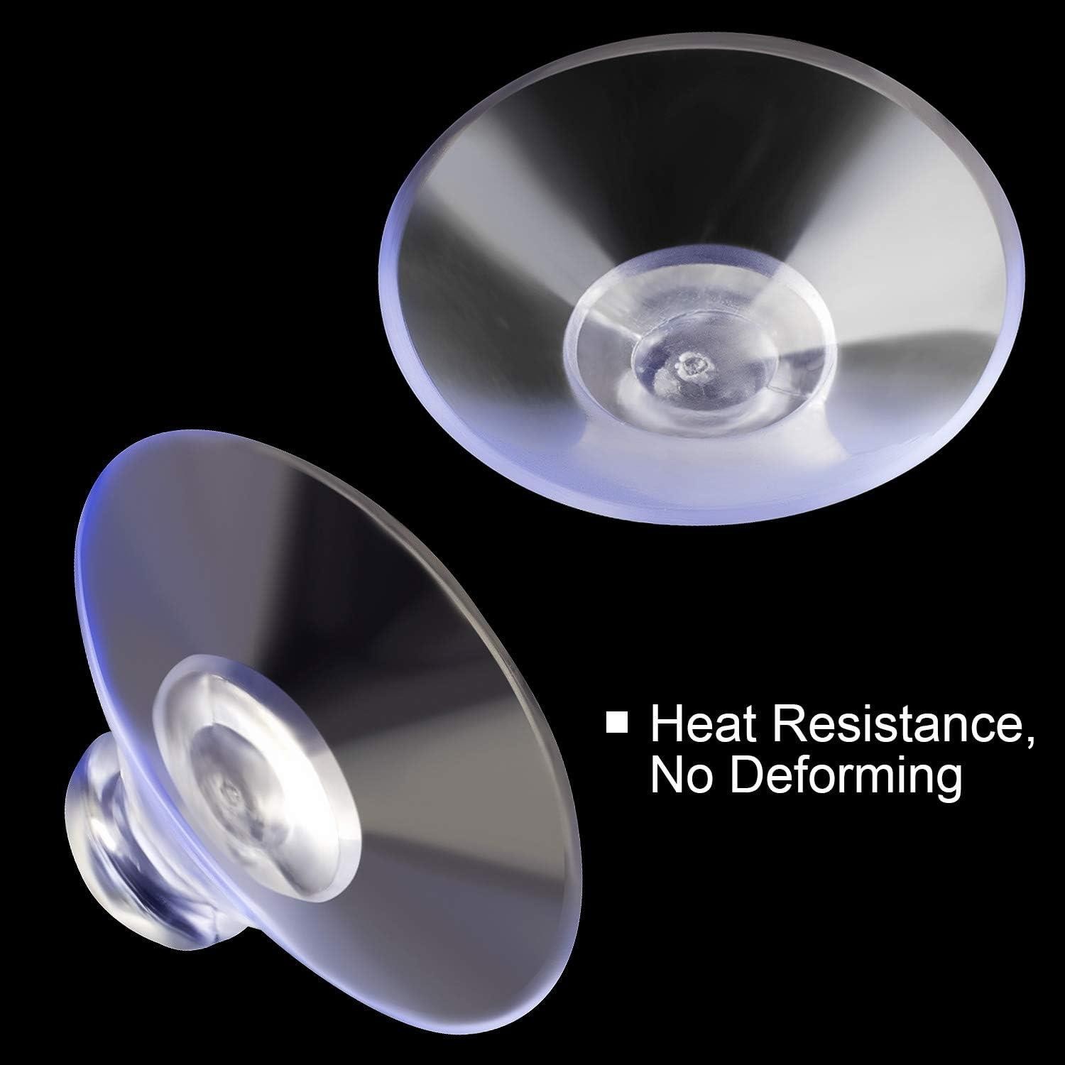 ANCIRS 30 Pack 30Mm Suction Cups for Glass Table Tops, Rubber Transparent Anti-C