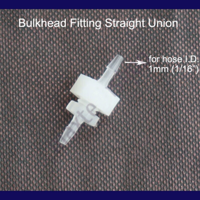 Plastic Straight Elbow Bulkhead Fitting Hose Barb Tube Connector Inch In 1~12mm