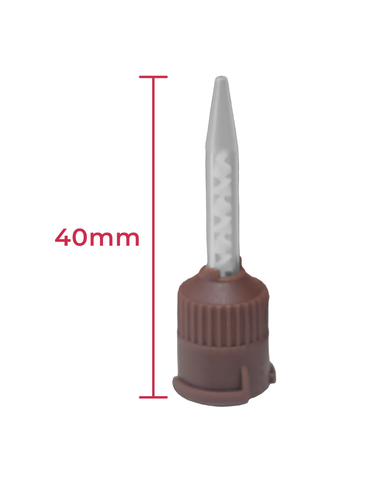 Dental Brown Short Mixing Tips for Mark3 Temporary & Permanent Cement 50/Bag