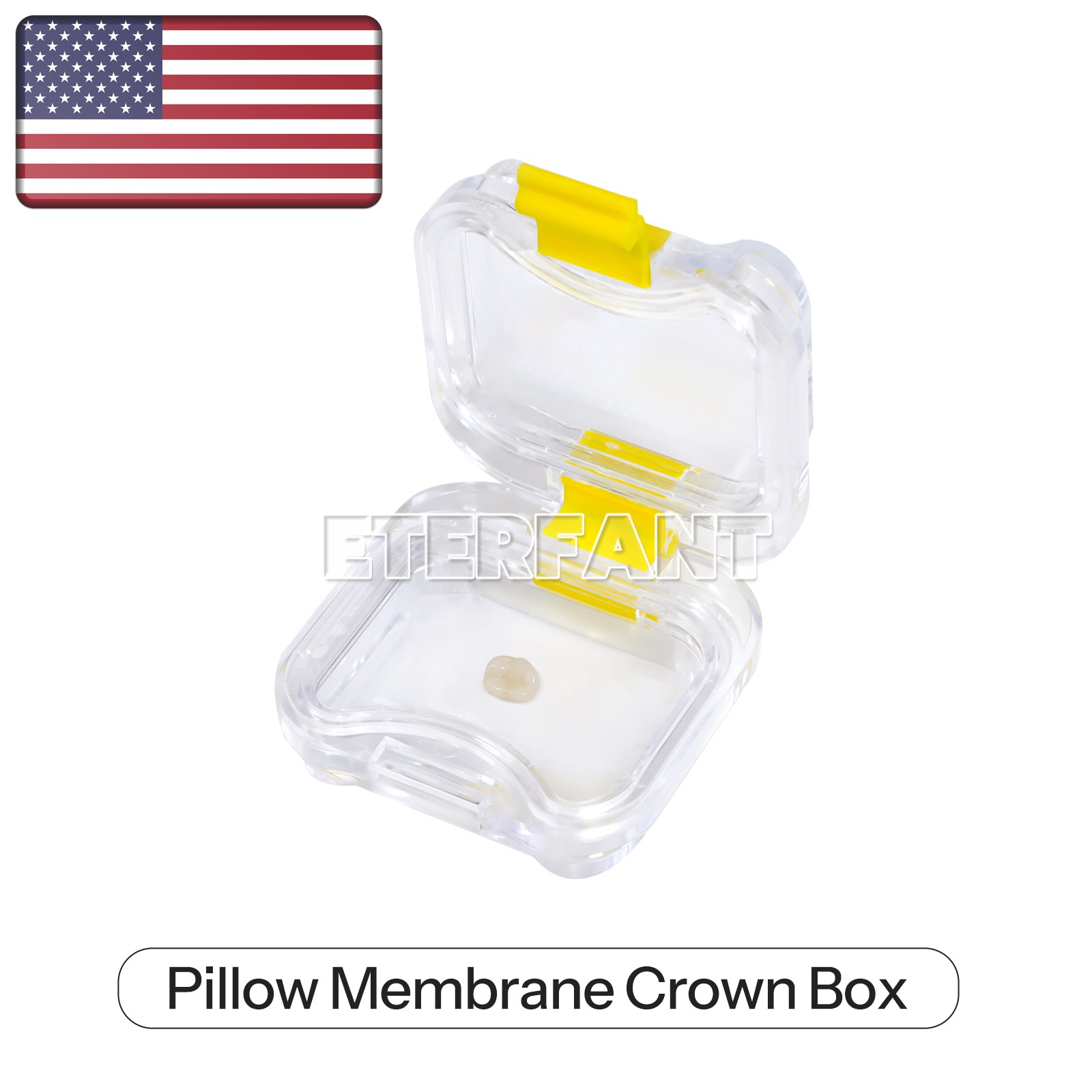 100pcs Dental Crown and Bridge Pillow Box with Membrane Storage Display Box