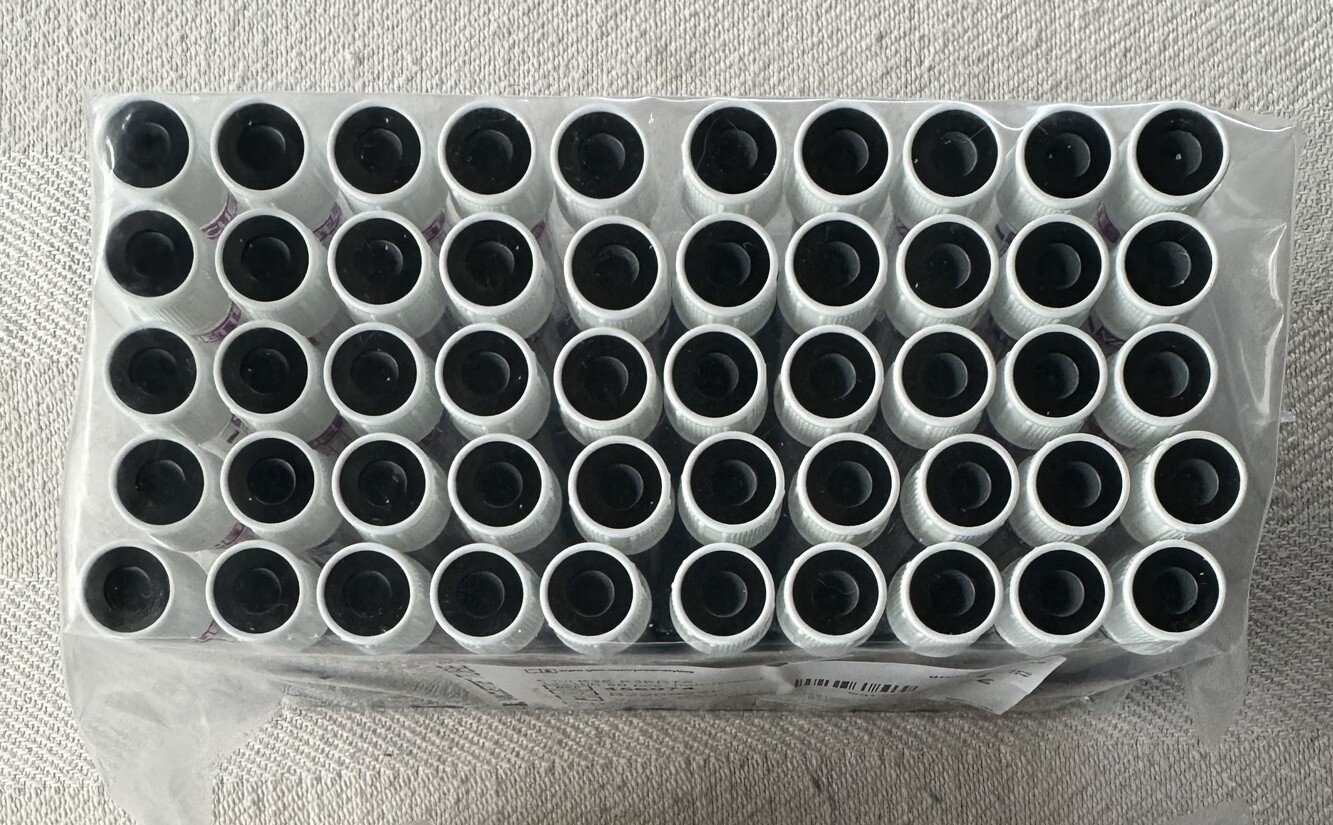 456074 Greiner Bio One 6ml K3EDTA Vacuette Tubes 13×100 Non-Ridged 50 pieces