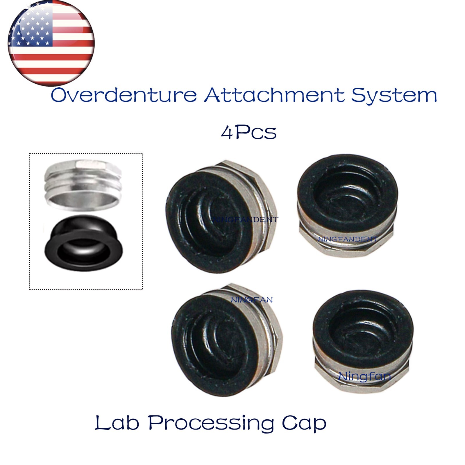 US Locator Abutments & Male Caps For Nobel Biocare Active Conical NP 3.0mm