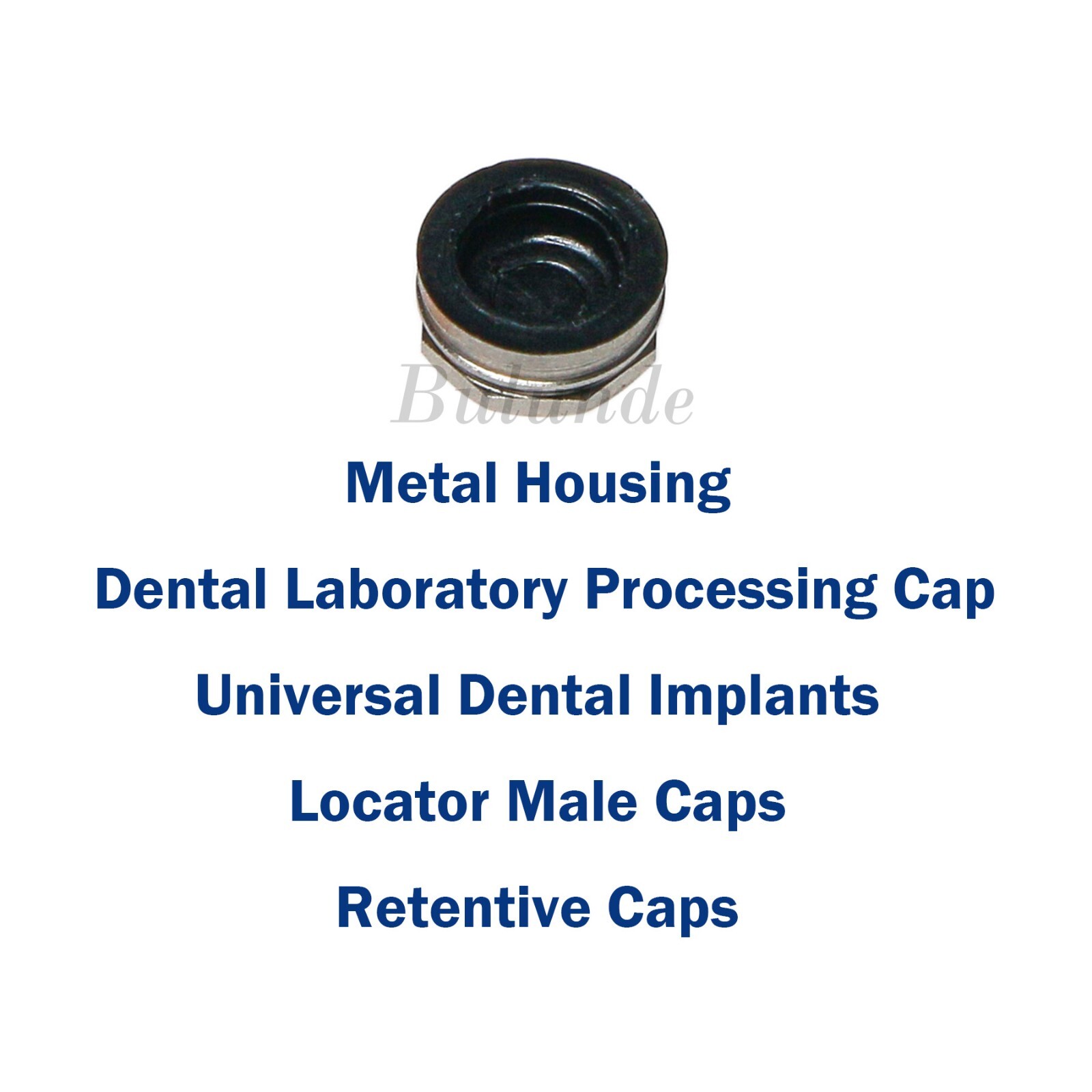 US 20Pcs Dental Locater Replacement Metal Housing Processing & Lab Cap Assembly