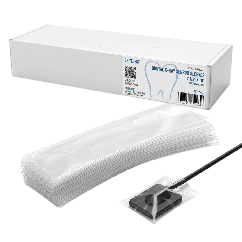 500PCS/Box Dental X-Ray Sensor Covers Disposable Sensor Sleeves BRITEDENT