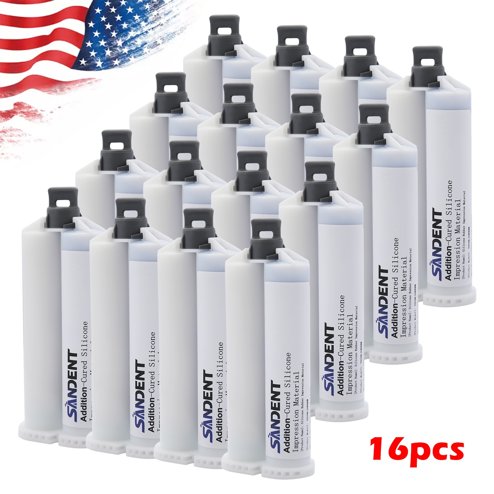 Dental MEDIUM BODY FAST SET VPS Impression Material 50ml, 1-16/Bx SANDENT