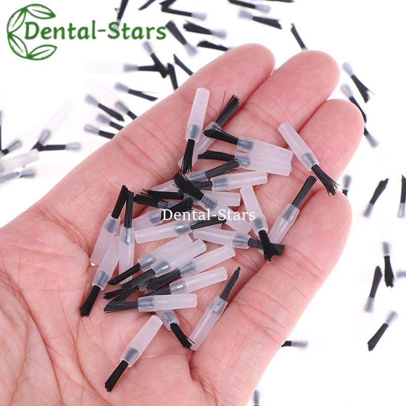 Dental Disposable Composite Brush Tips Applicator w Replaceable Brushes Handles
