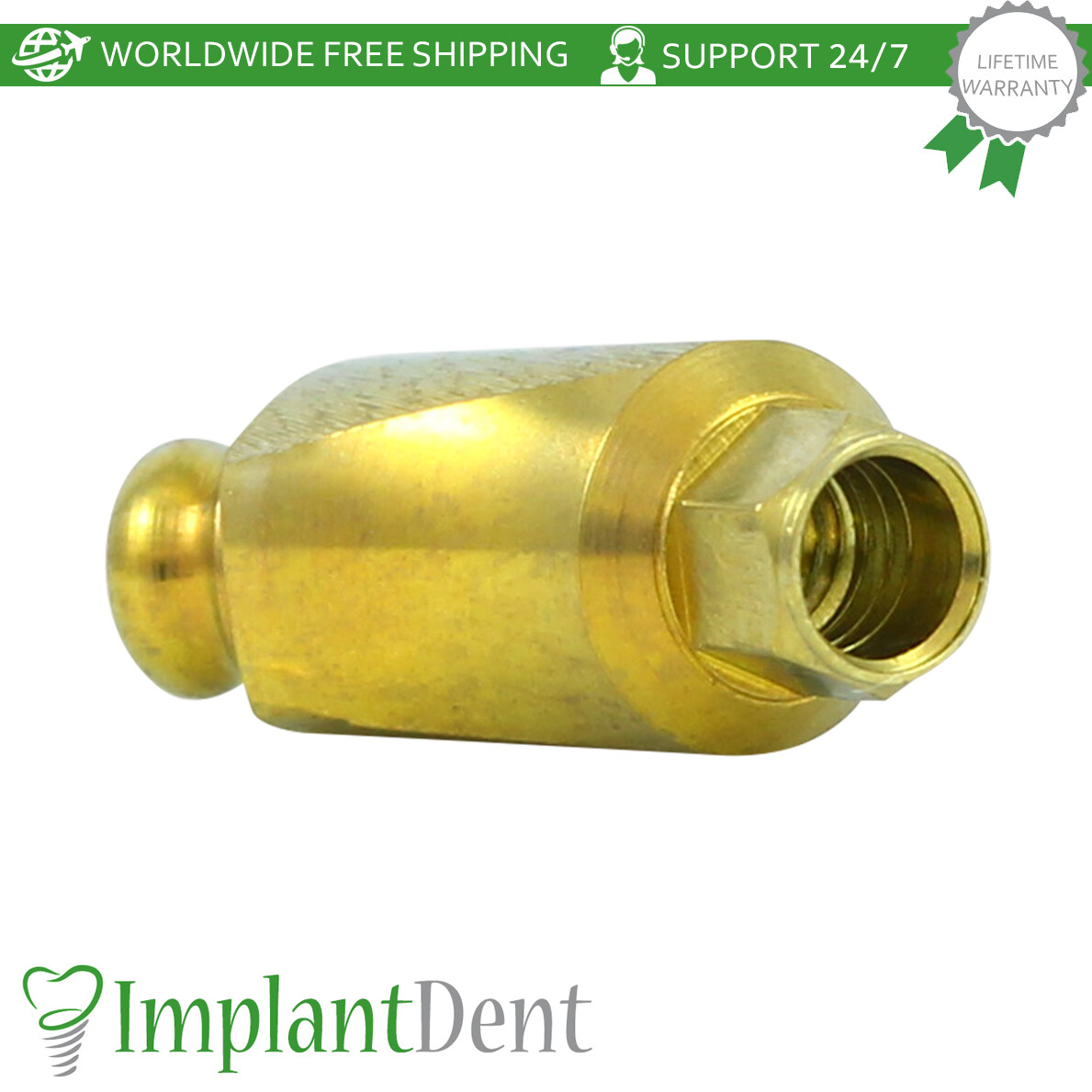 1x Dental Angulated 18° Loc-Low Attachment Premium Kit Int Hex 2.42mm