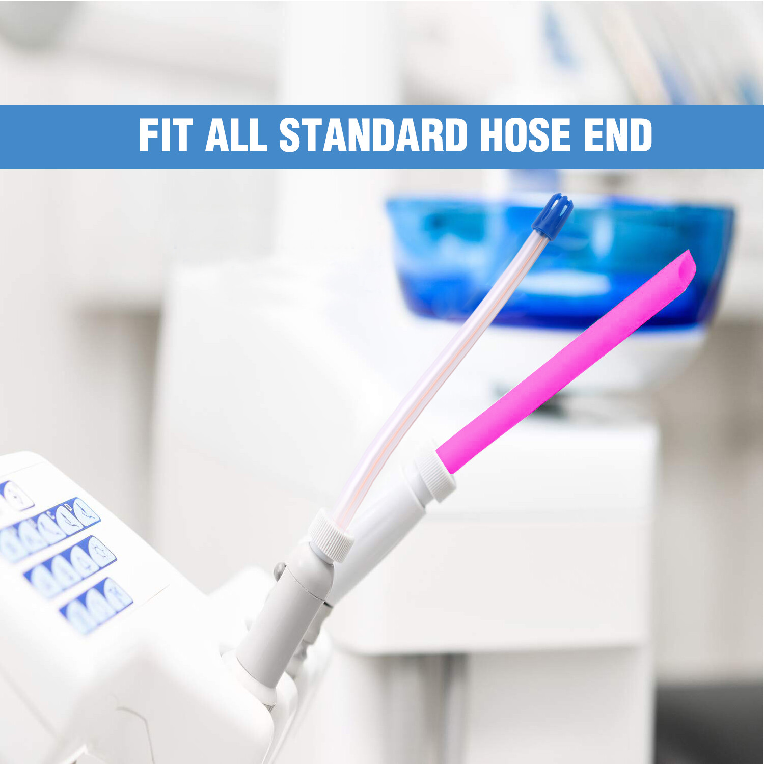 OneMed Dental Disposable HVE Suction Tips ,Vented High-Volume Evacuation Tips