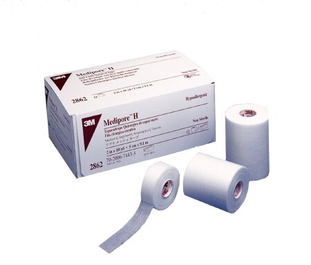3M Medipore H Medical Tape Water Resistant Cloth NonSterile 2In X 10Yd – 3 Pack