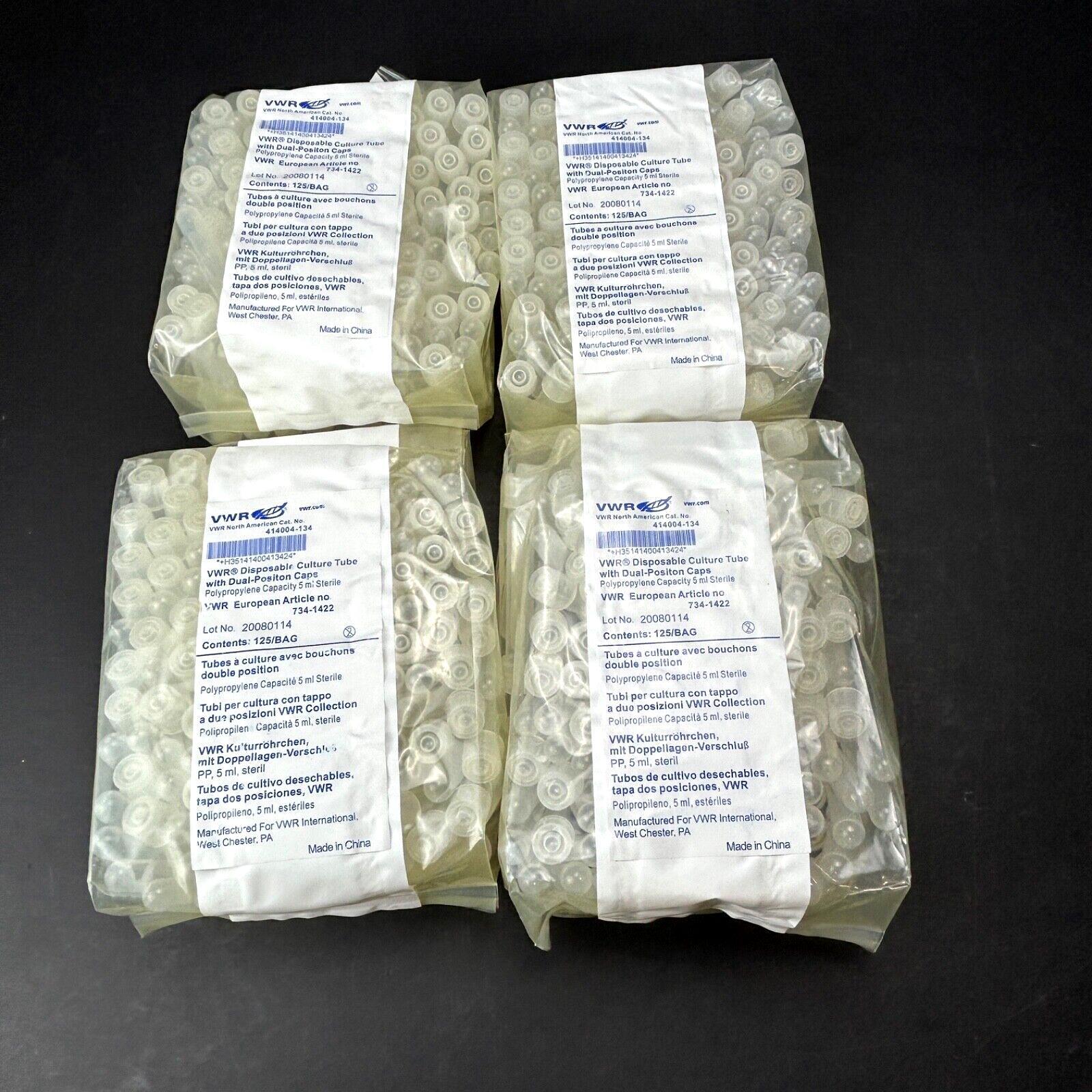 VWR 414004-134 Polypropylene Culture Tubes 5ml Box Of 500 – New!