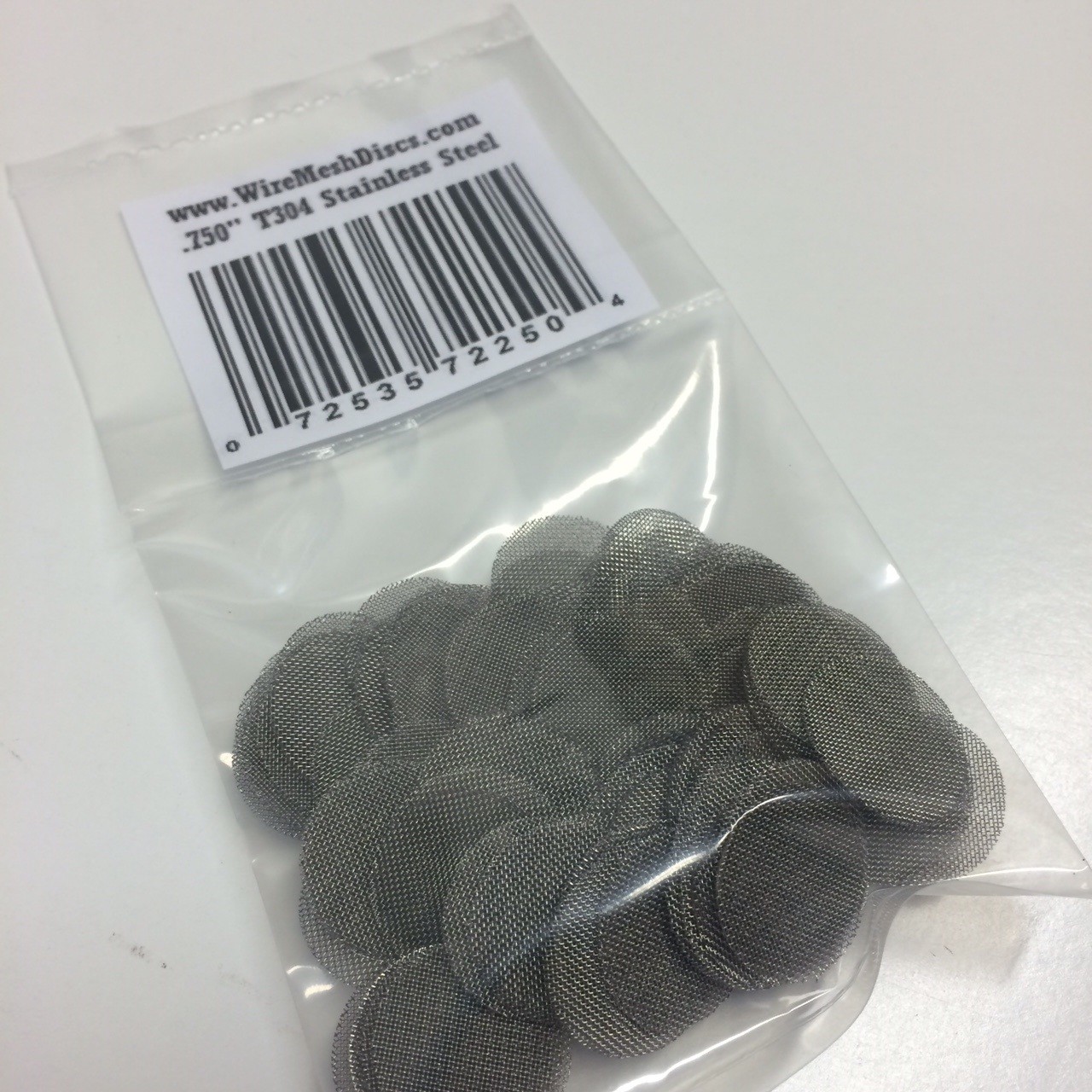 50 COUNT Stainless Steel T304 Wire Mesh Screens Filter Discs 3/4″ MADE IN USA!