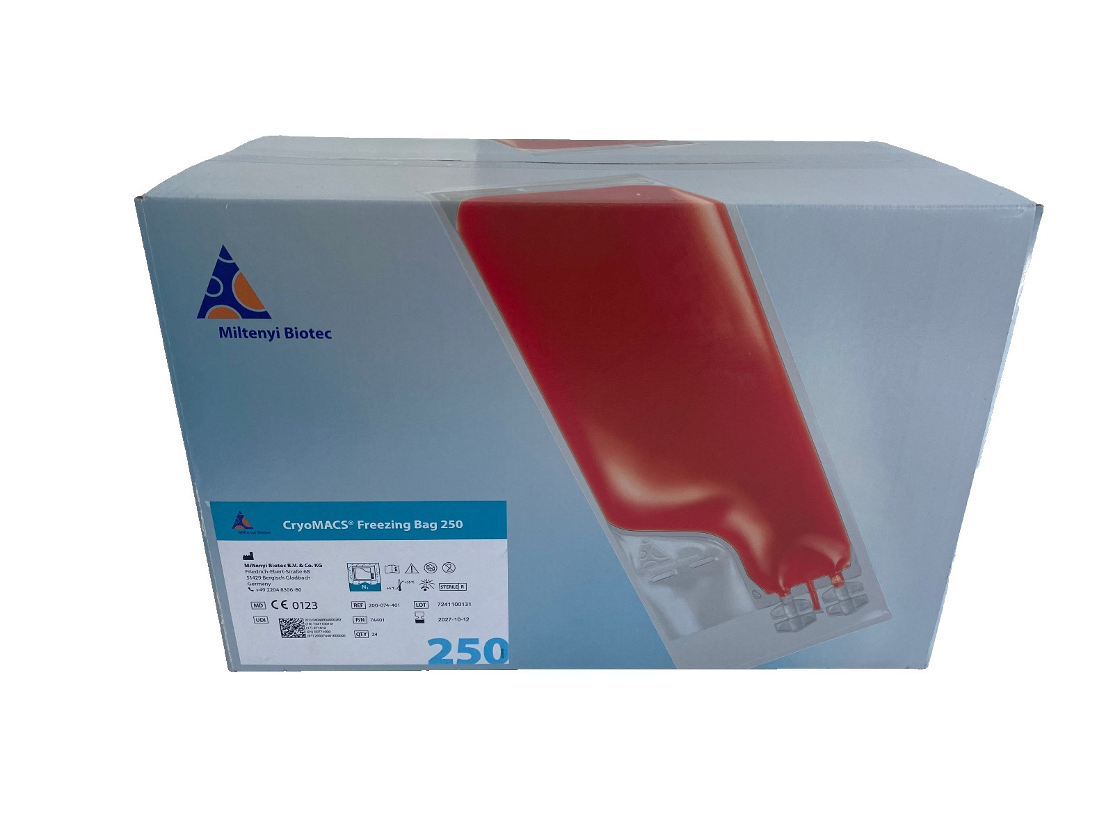 Miltenyi Biotec 200-074-401 CryoMACS Freezing Bag 250 Sterile Germany