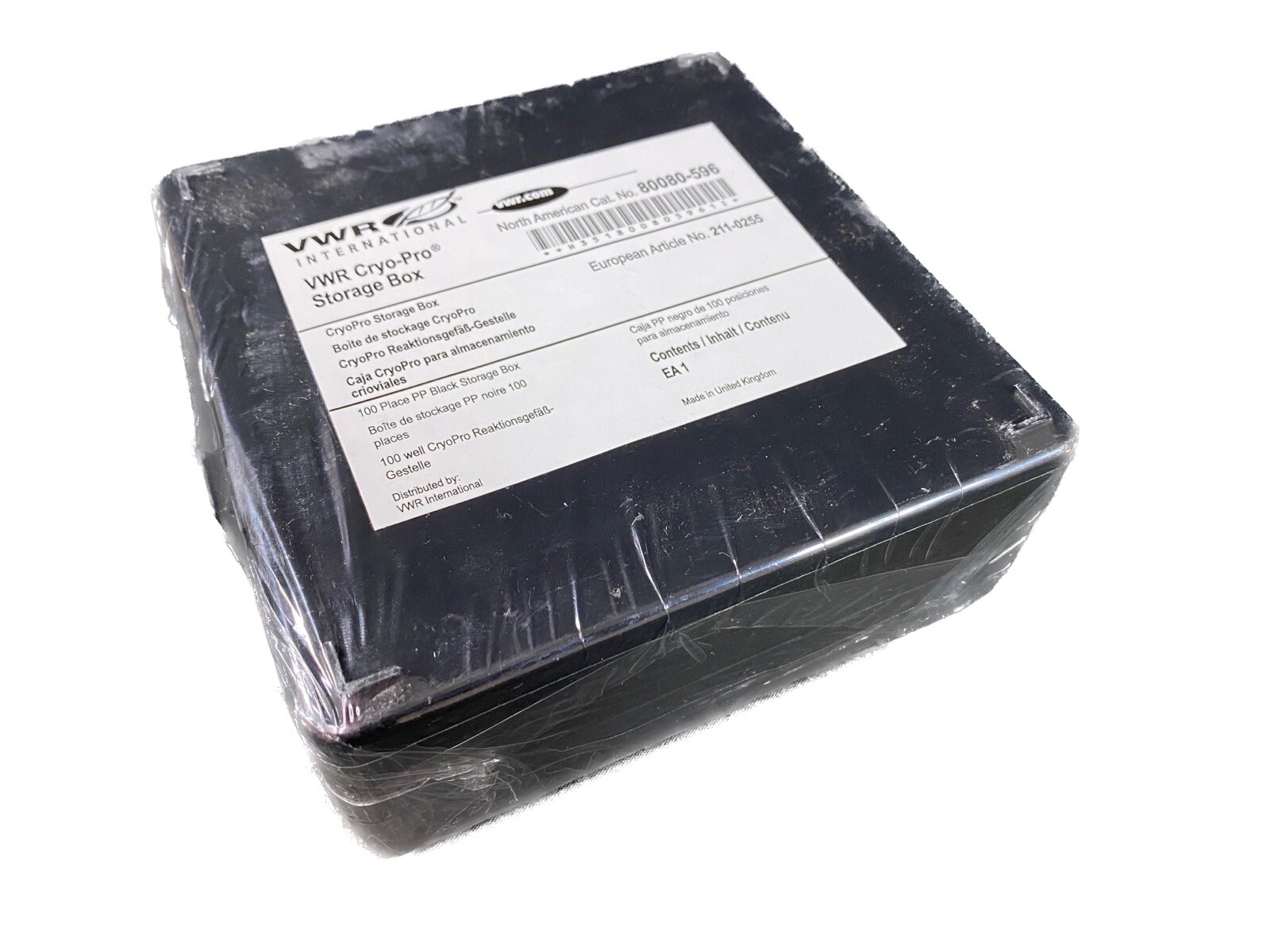VWR Polypropylene 100 Section Cryo-Pro Strong Storage Box 80080-596 (1/pk)