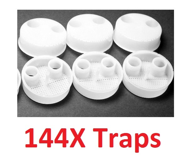 144X Pcs Plasdent 8178-3 (5503) Clear Screen-4-Vac Disposable Traps Fits Belmont