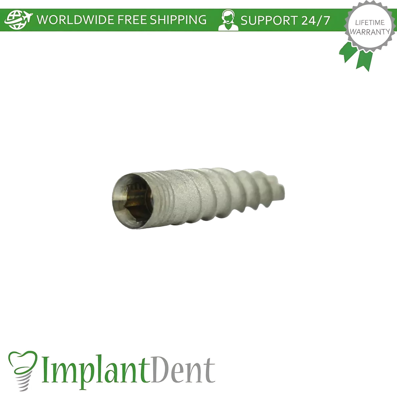 10x Slim Spiral Dental Fixture Full Set Int Hex Connection System 2.0mm Titanium