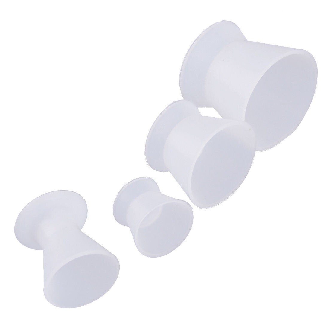 4 Pcs/Set Dental Silicone Suction Bottom Flexible Mixing Cup Acrylic Bowl Dappen