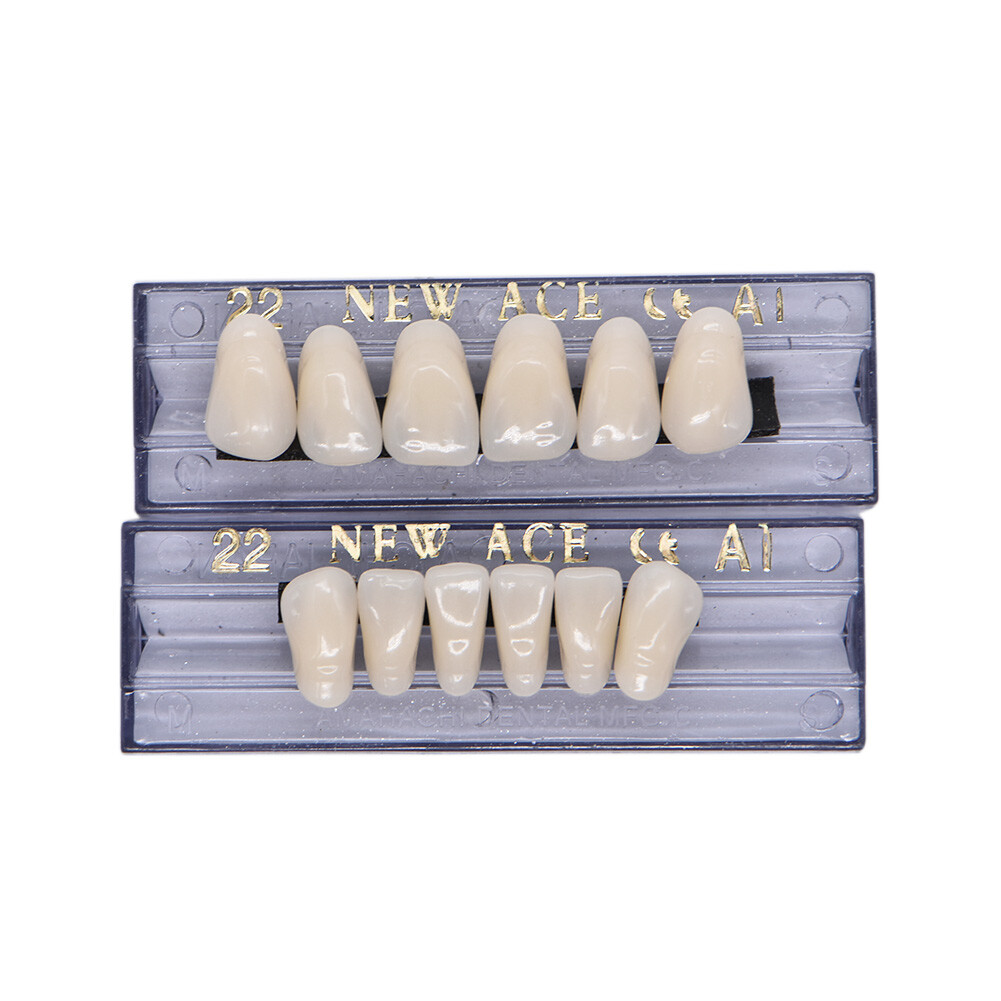 168Pcs Acrylic Resin Denture #22 Dental Upper Lower Shade A1 Teeth Set US