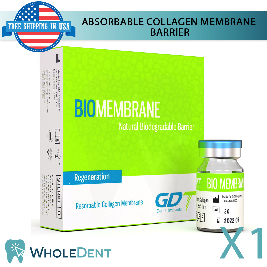 Absorbable Collagen Membrane Barrier Bovine Origin Sterile Dental Implant
