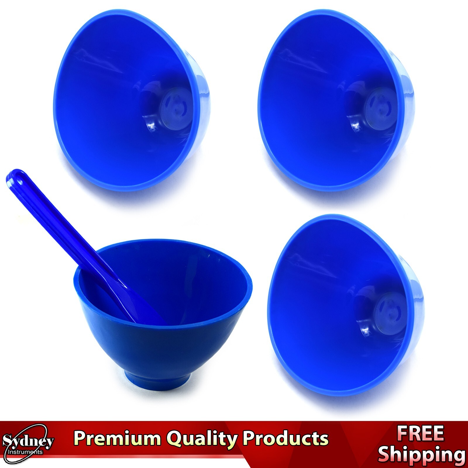 Silicone Mixing Bowl Blue Dental Rubber Mixing Medical Bowls Lab Instruments