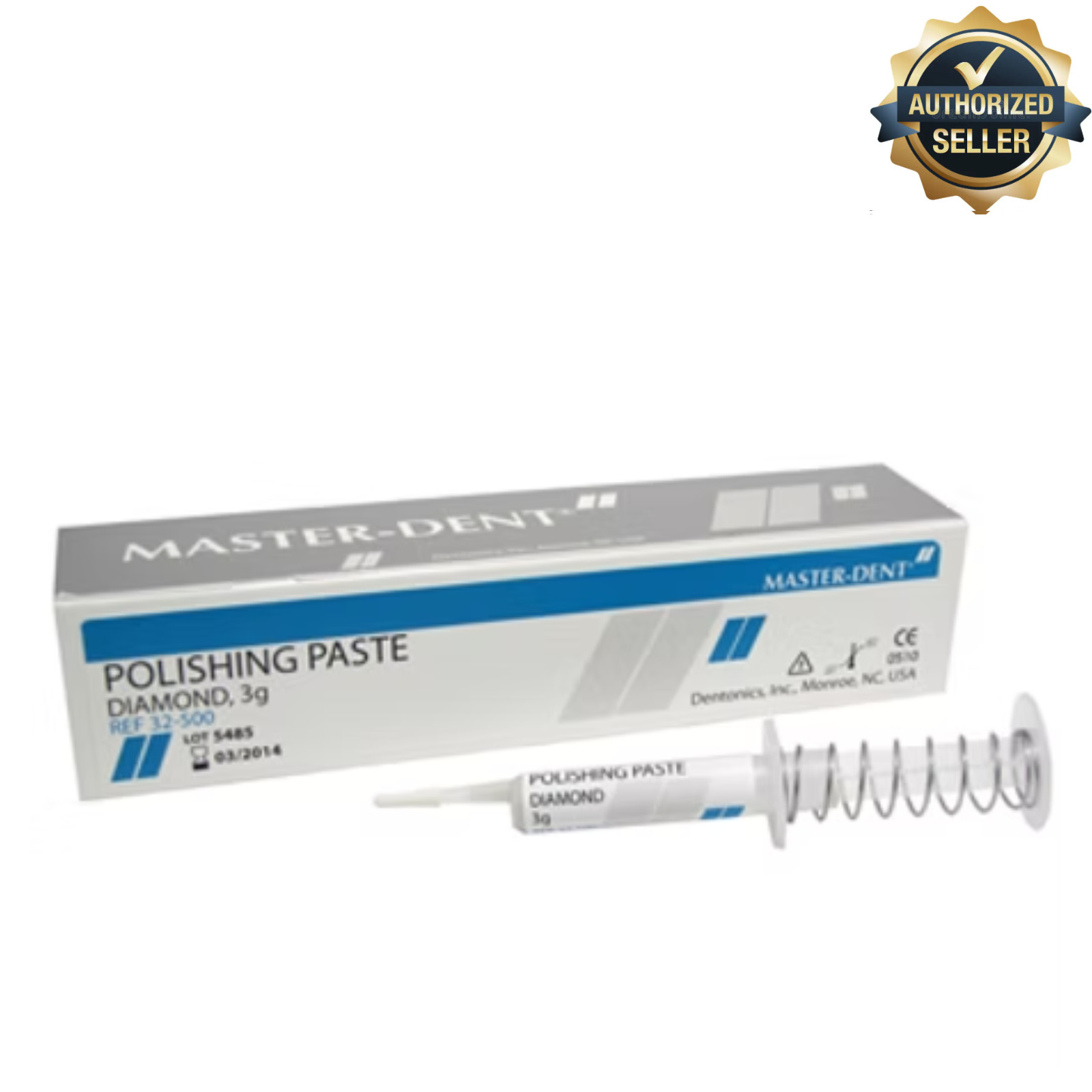 Master-Dent Dentonics Diamond Polishing Paste 3g Syringe – Made in USA