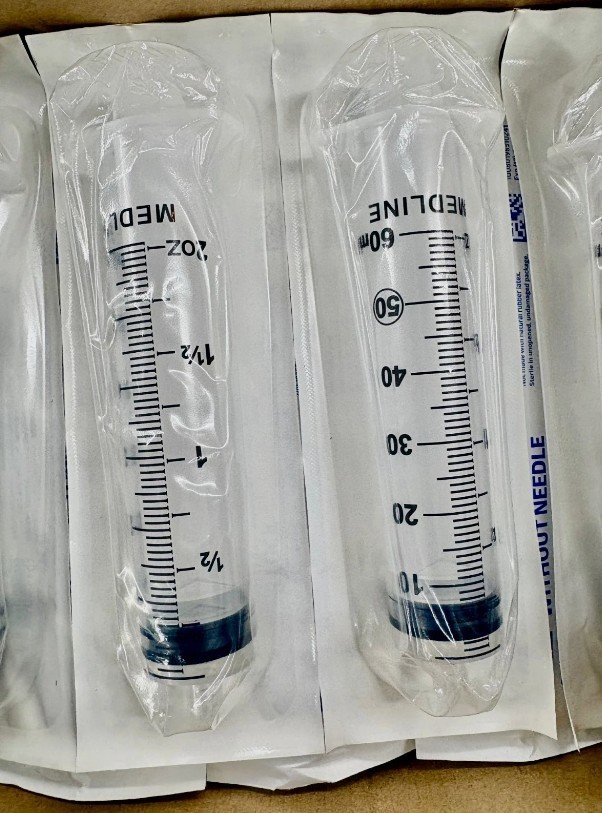 160‑Pack 60 mL Industrial Fluid Dispensing Syringes – Luer Lock – No Needle