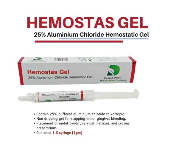 5 x Dental HEMOSTAL GEL Gingival Retraction To Stop Minor Gingival Bleed 3g
