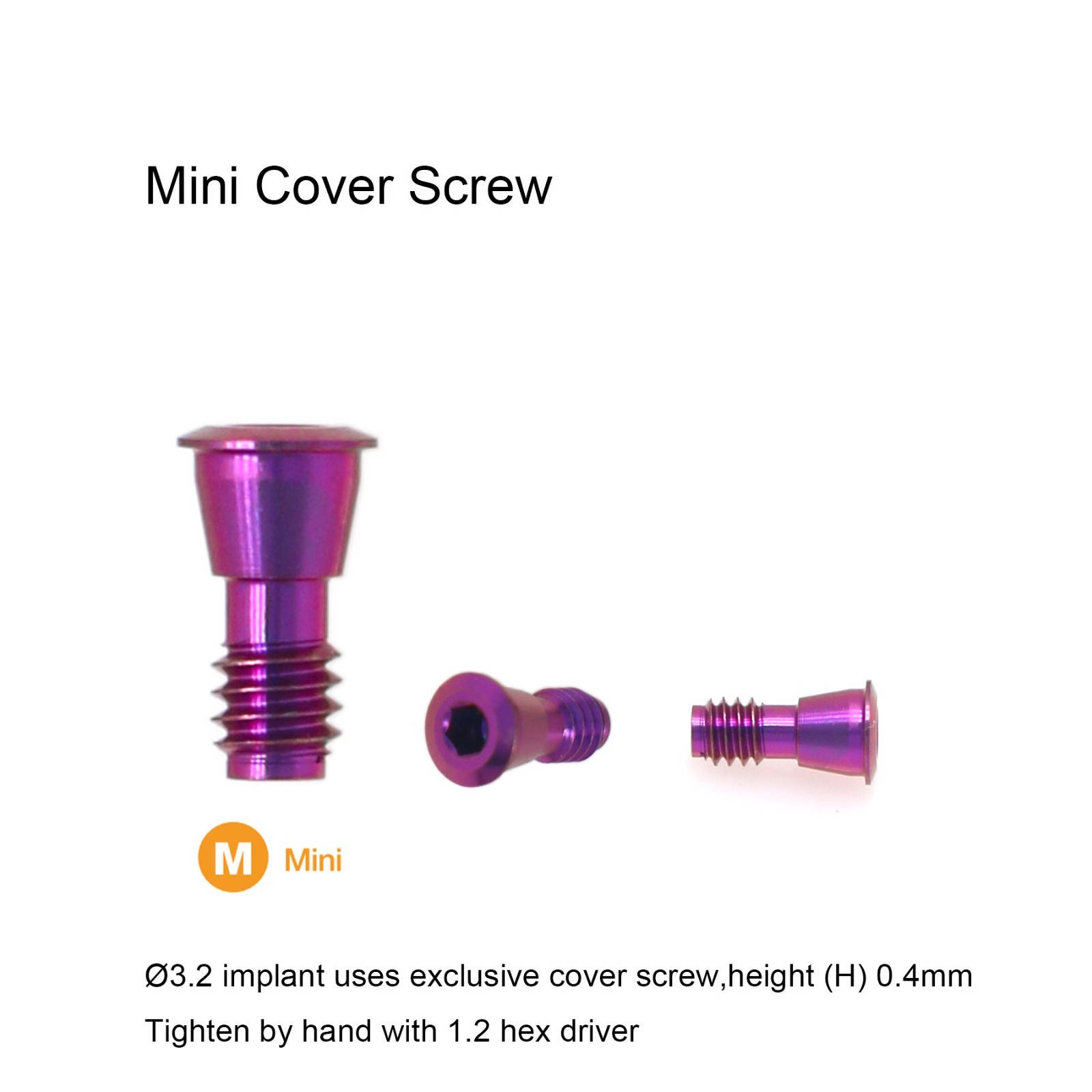 Dental Healing Abutment Fits Hiossen/Nobel/DIO UF/Straumann Implant Healing Caps
