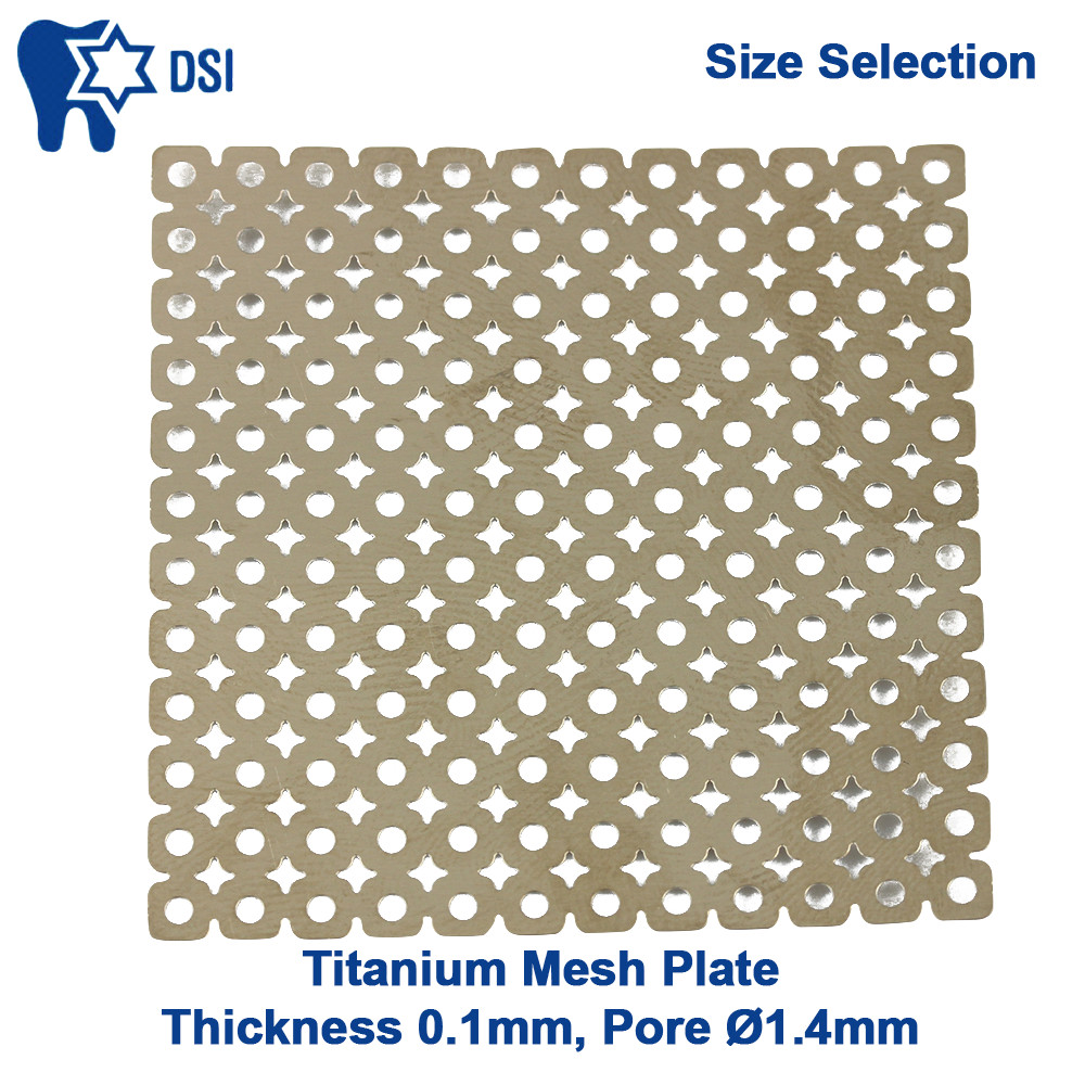 DSI Dental GBR Implant Titanium Surgical Barrier Membrane Mesh Plate 0.1mm