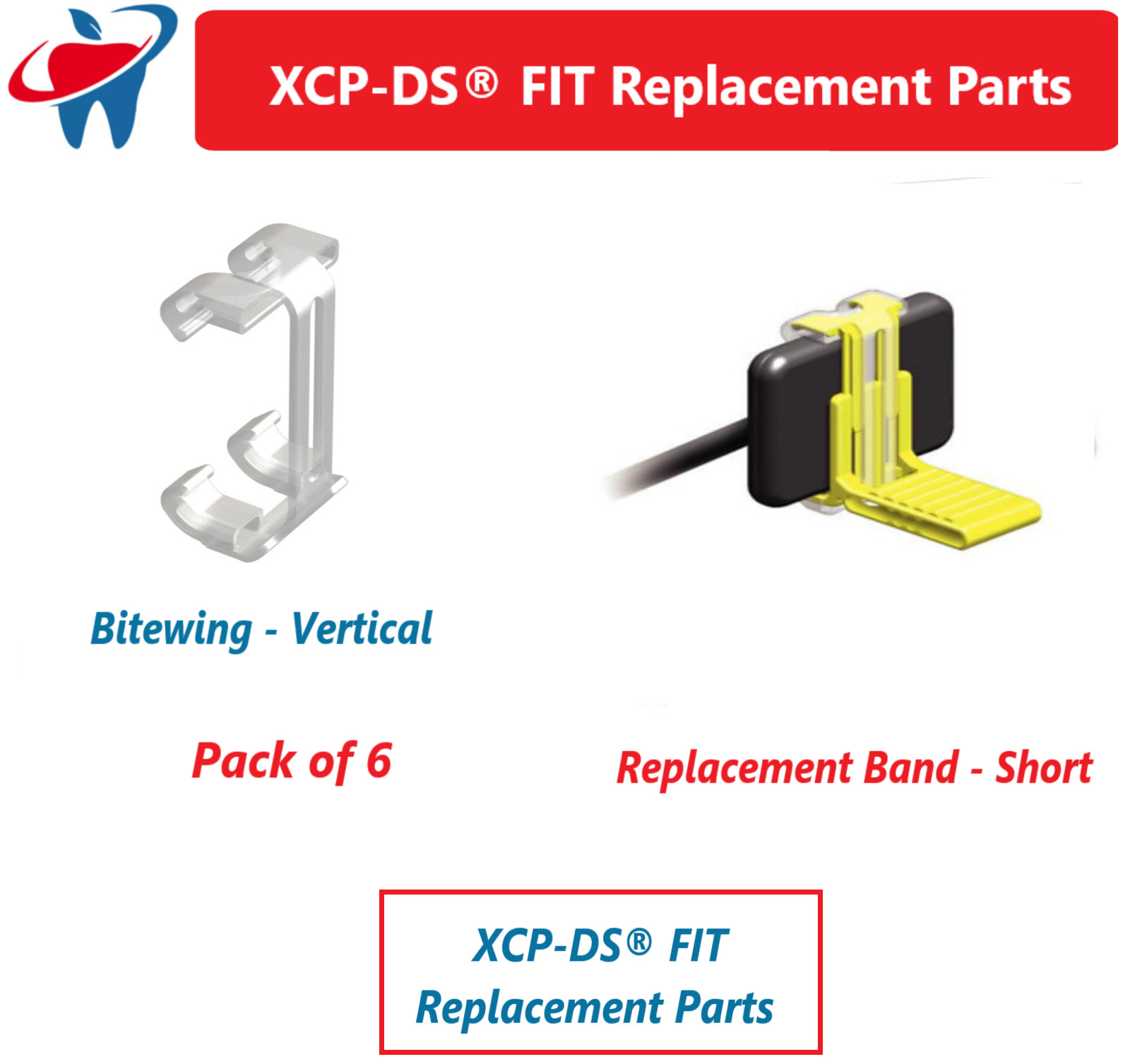 X-Ray XCP-DS Fit Rinn Band Sensor Holder Silicone Replacement Bands Short/ Long