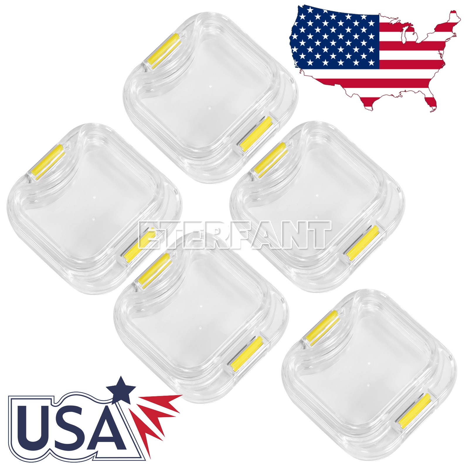 100pcs Dental Crown and Bridge Pillow Box with Membrane with Storage Display Box