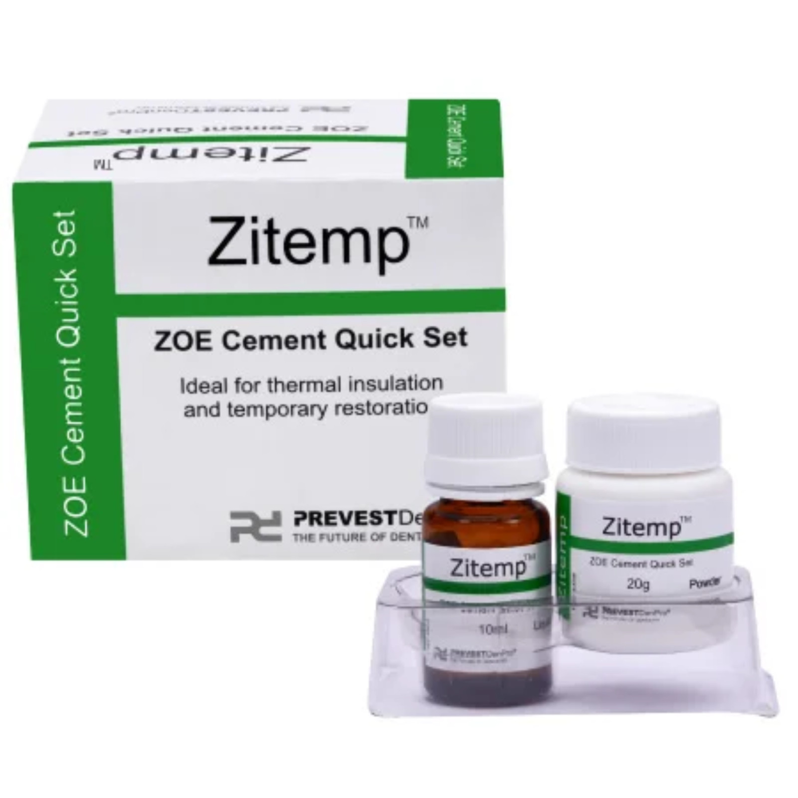 Prevest Denpro ZiteMp Temporary Dental Cement Zinc Oxide Eugenol ZOE Filling Kit