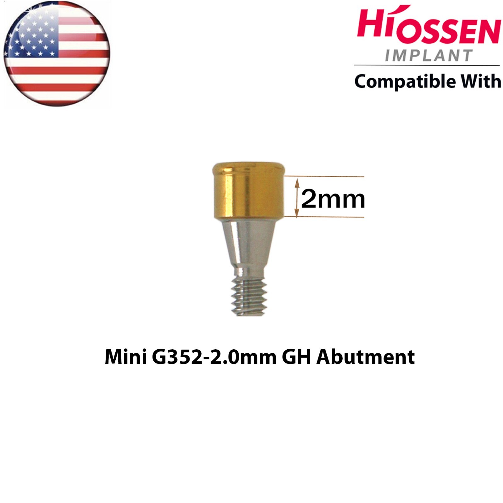 US Overdenture Locator Abutment Mini/Regular Fit Hiossen ET/Osstem TS Platform