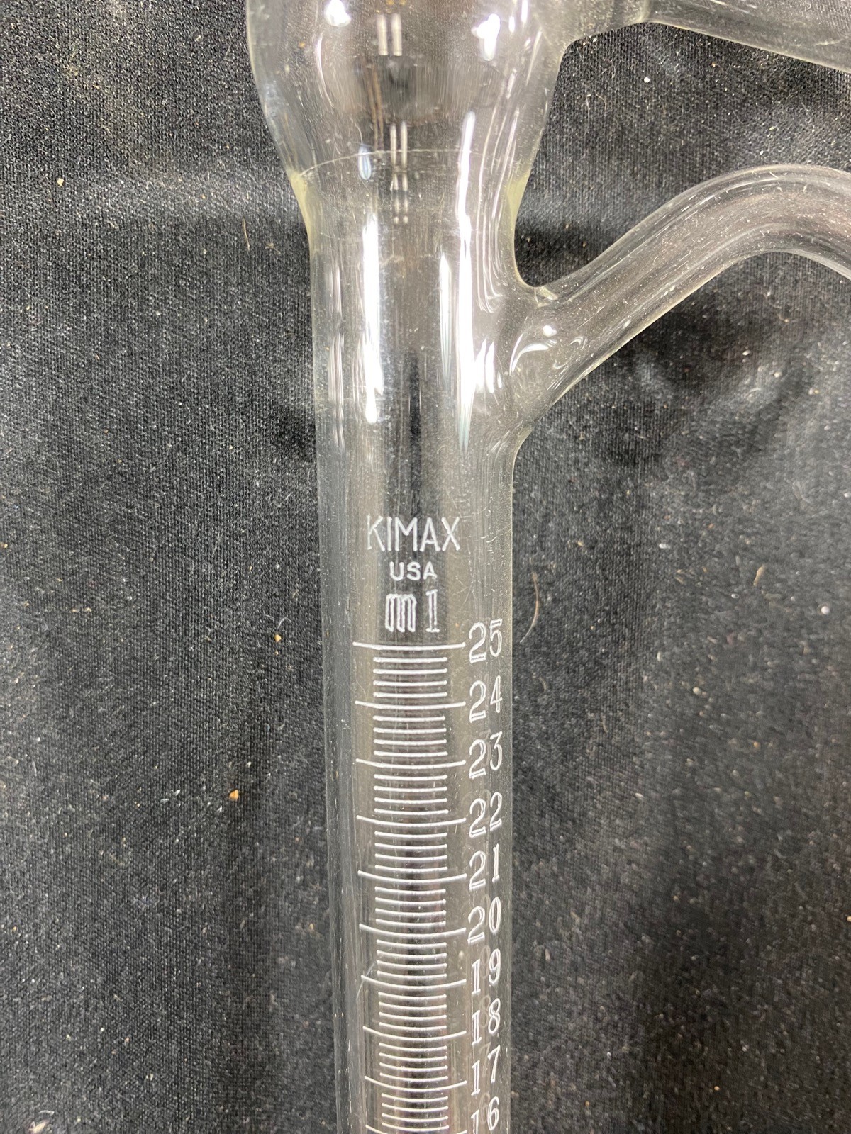 KIMBLE KIMAX Glass 25mL Modified Dean Stark 24/40 Distillation Receiver