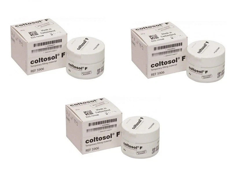 3 x Coltene COLTOSOL F Non Eugenol Self cured Dental Temporary Filling 30gm