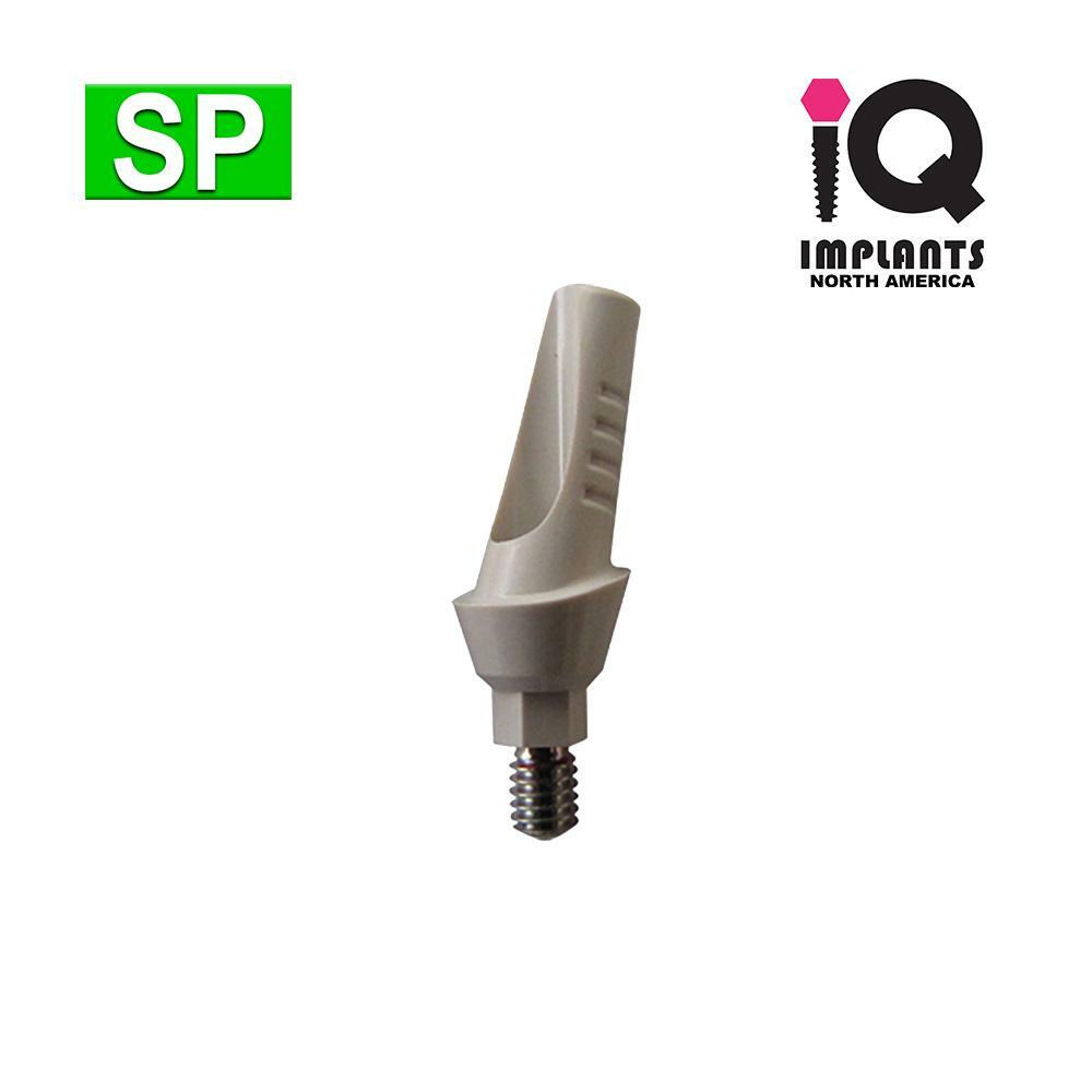 IQ USA Temporary PEEK Attachment, 15º Angled 3-Heights (10 Pk), 3.5-3.75 Int Hex