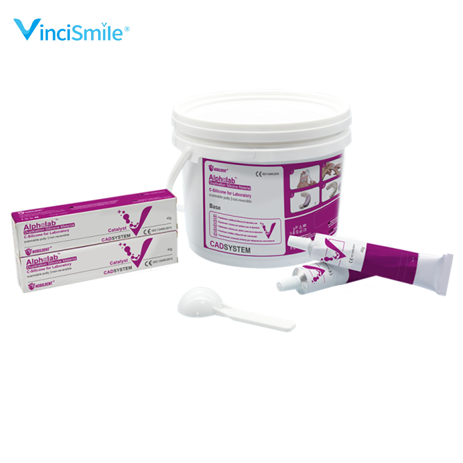 Dental Lab Automix Flexible C-Silicone-Based for Gingival Mask Duplication Model