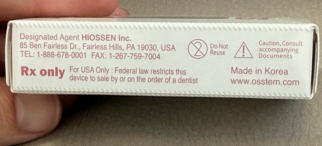 Hiossen Osstem implant TS healing abutment 4.5x4mm NEW exp. 6/8/2033