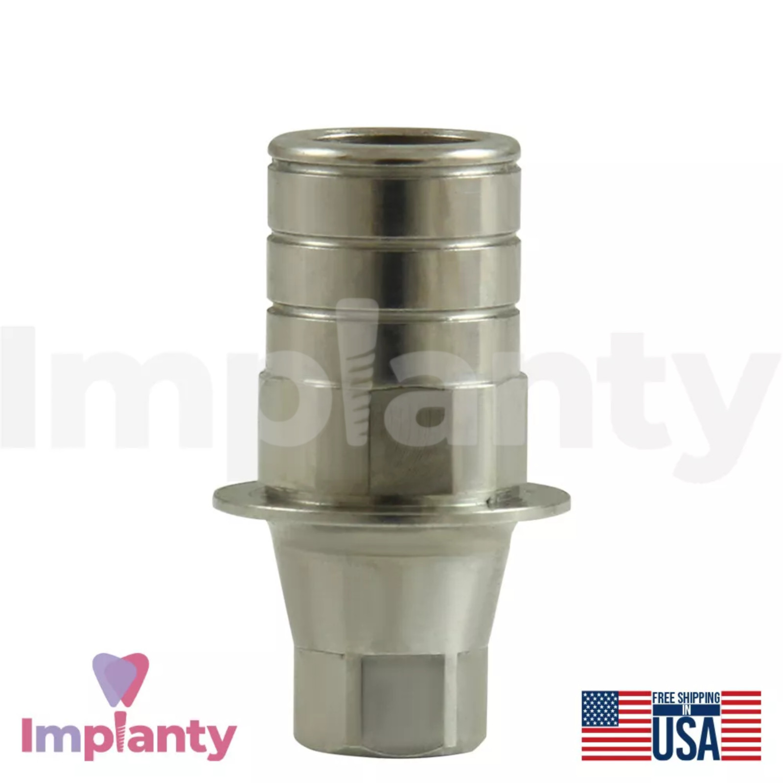 GDT CAD/CAM Ti-Base Hexagonal Conical Connection NP Dental 2.25mm Titanium