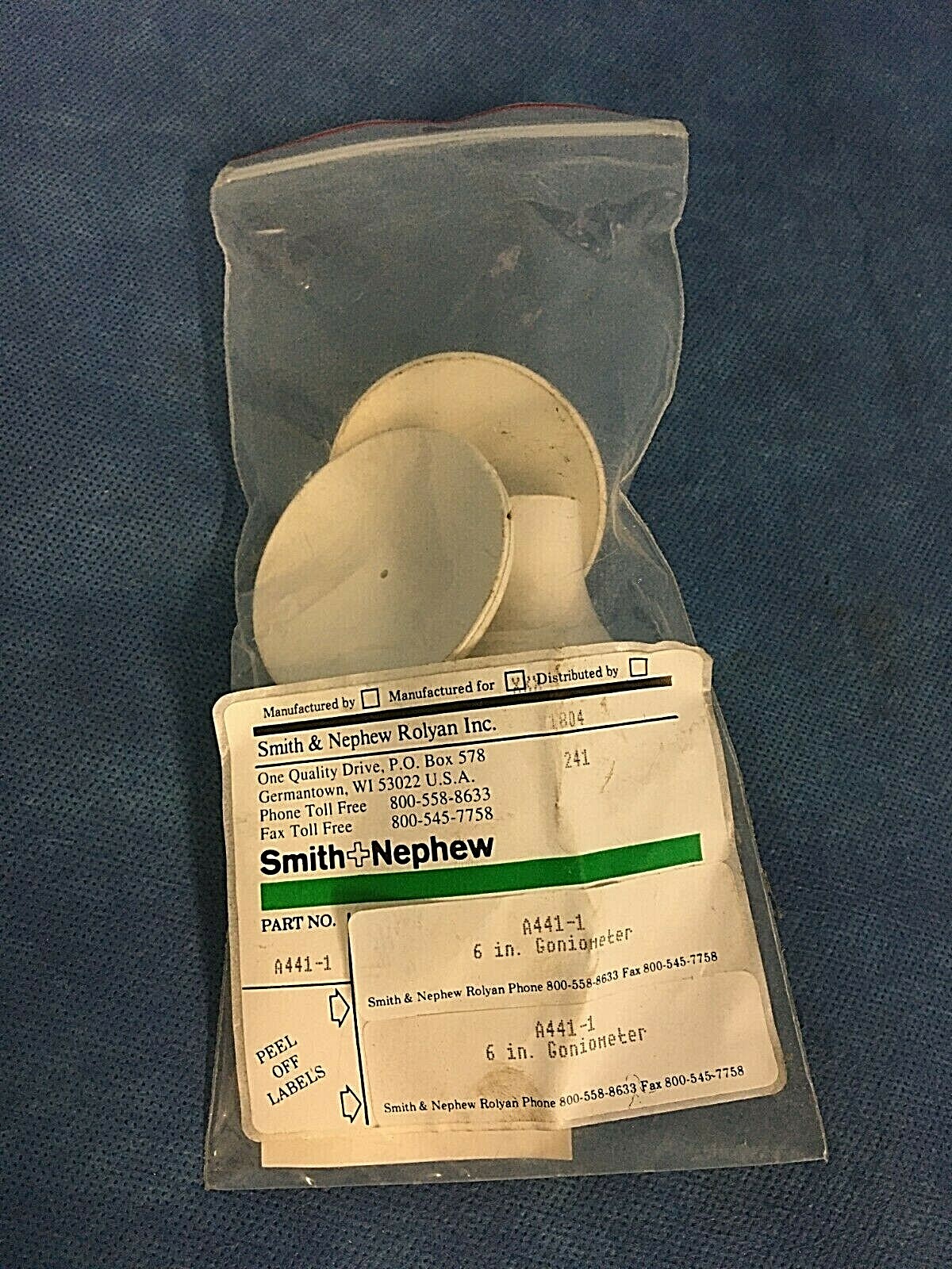 Smith & Nephew Rolyan inc. A441-1 6″ Goniometer Pieces, 4 Pieces.