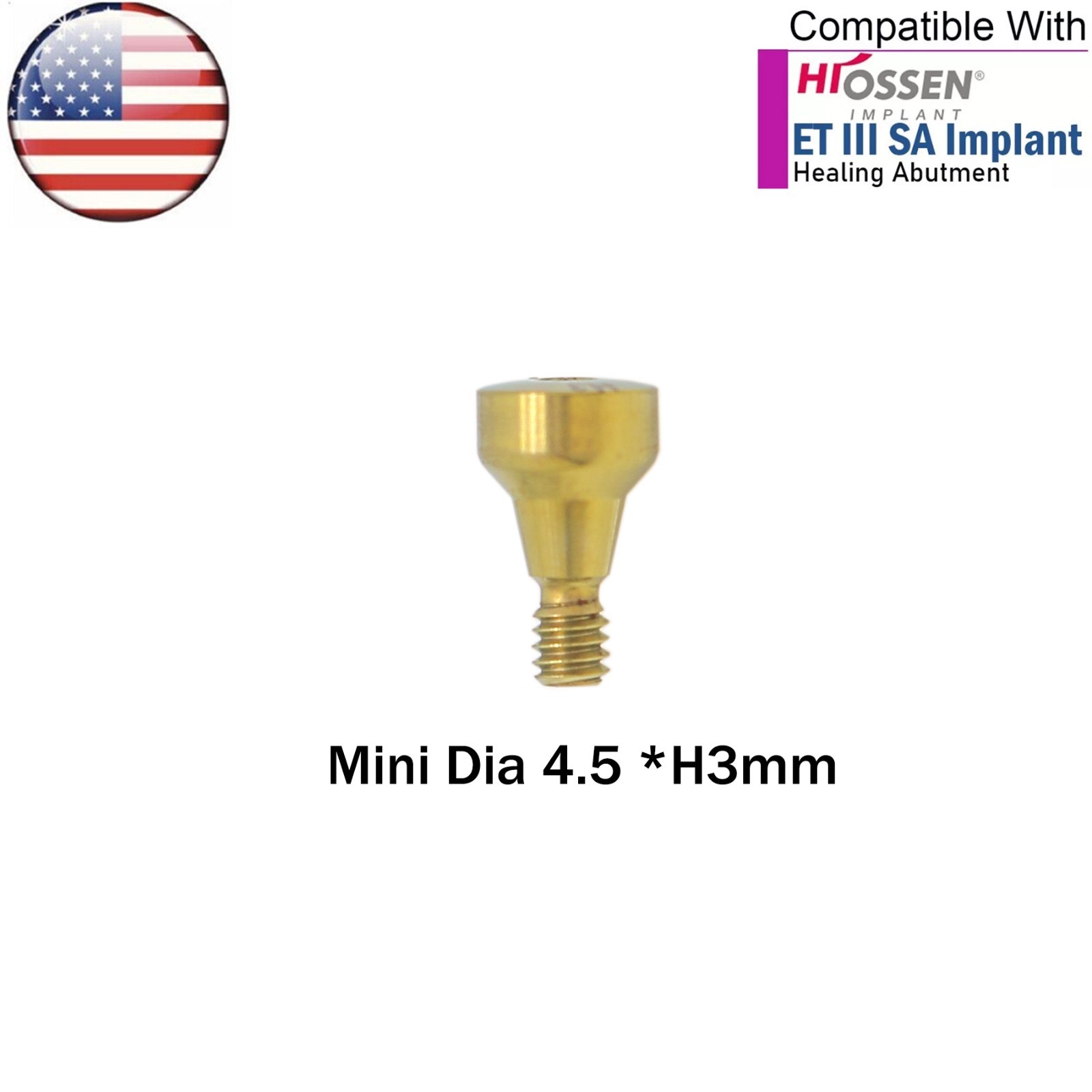 US OSS Dental Mini Healing Abutment Cover Screw Fits Osstem Hiossen Platform
