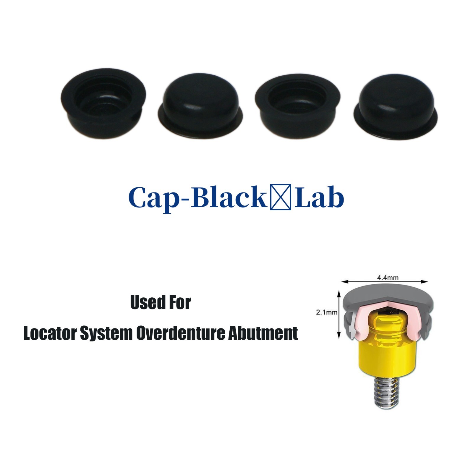 US Implant L0cator Dental Zimmer PA 3.5mm Abutments + PEEK Caps Tool 1-5mm Set