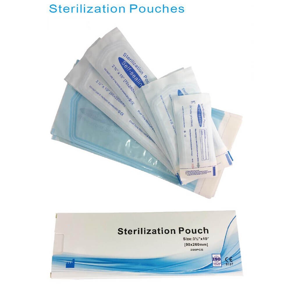 Dental Autoclave Sterilizer Pouch Bags Tattoo Nail Self Sterilization Pouches
